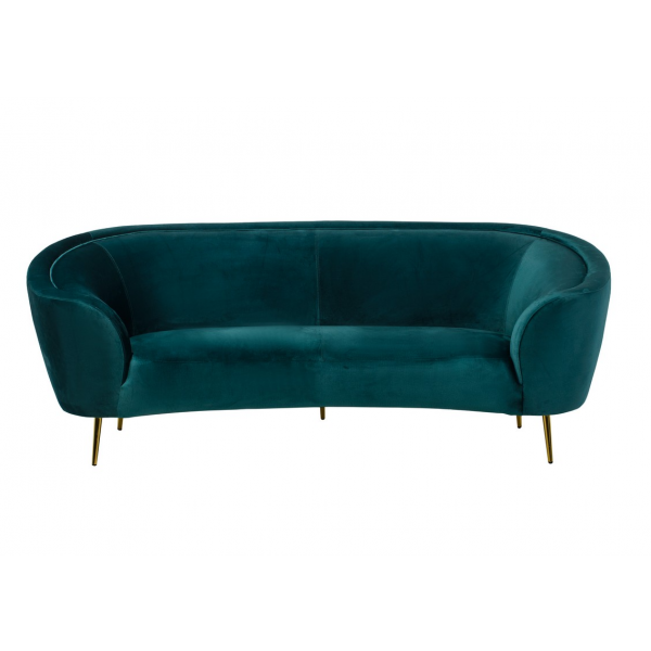 Софа "Сильвія" смарагдовий + золото
