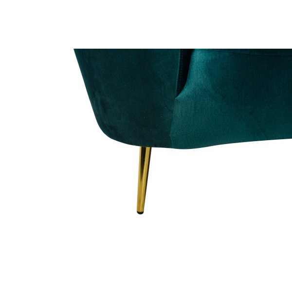 Софа "Сильвія" смарагдовий + золото