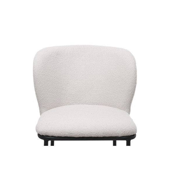 Напівбарний стілець B-300 айворі + чорний