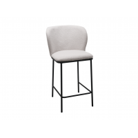 Напівбарний стілець B-300 айворі + чорний