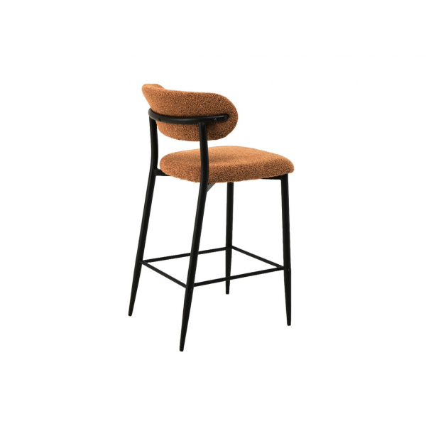 Напівбарний стілець B-160 гірчичний + чорний