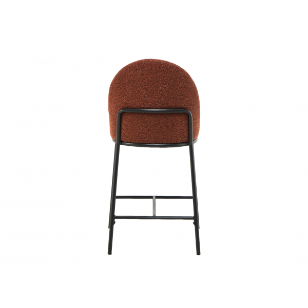 Напівбарний стілець B-150 теракотовий + чорний