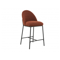 Напівбарний стілець B-150 теракотовий + чорний