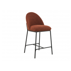 Напівбарний стілець B-150 теракотовий + чорний