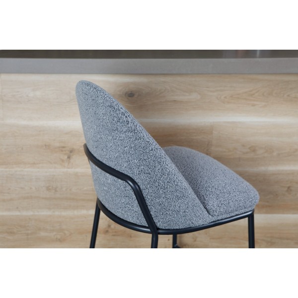 Напівбарний стілець B-150 сірий + чорний