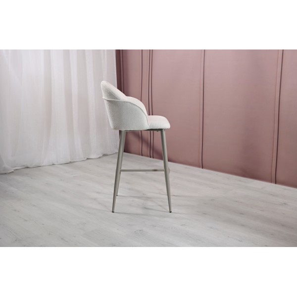 Напівбарний стілець B-236 маршмеллоу + капучино