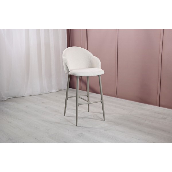 Напівбарний стілець B-236 маршмеллоу + капучино