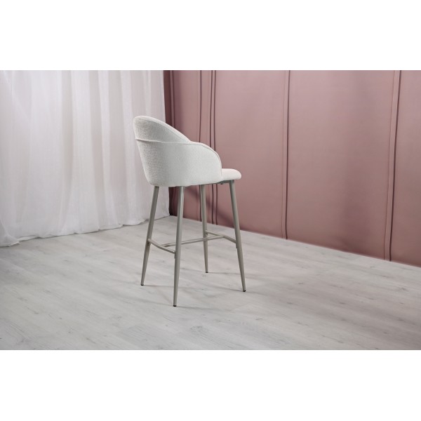 Напівбарний стілець B-236 маршмеллоу + капучино