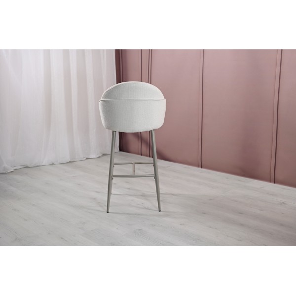 Напівбарний стілець B-236 маршмеллоу + капучино