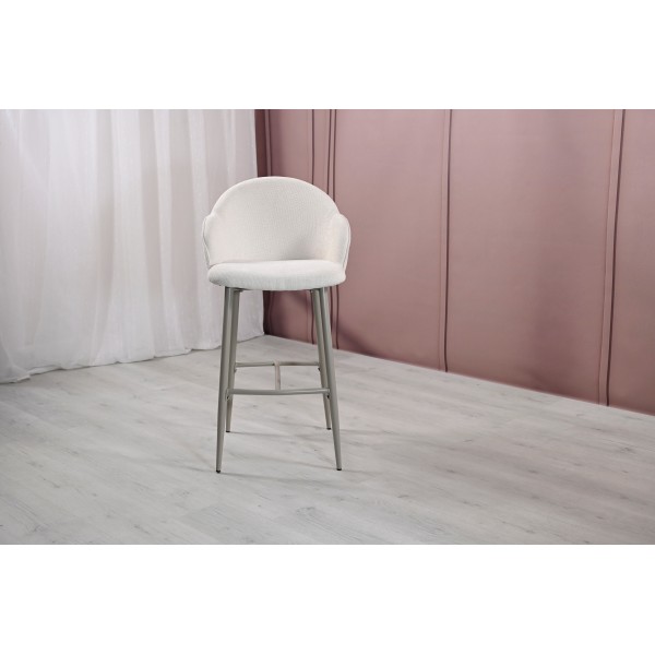 Напівбарний стілець B-236 маршмеллоу + капучино