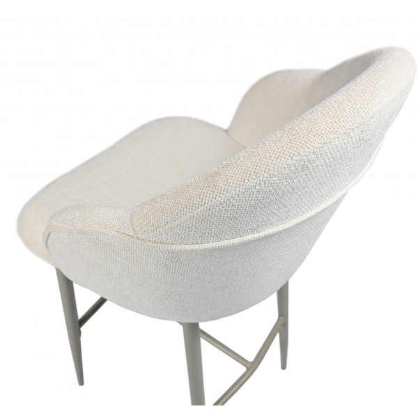 Напівбарний стілець B-236 маршмеллоу + капучино