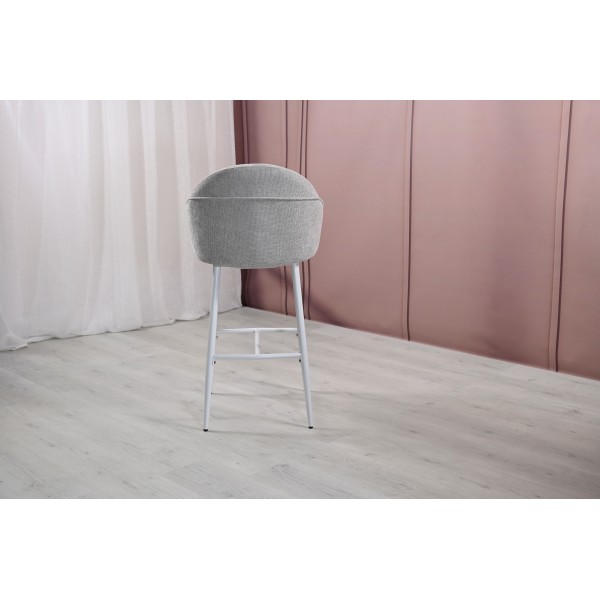 Напівбарний стілець B-236 оксфорд + білий