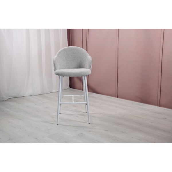 Напівбарний стілець B-236 оксфорд + білий