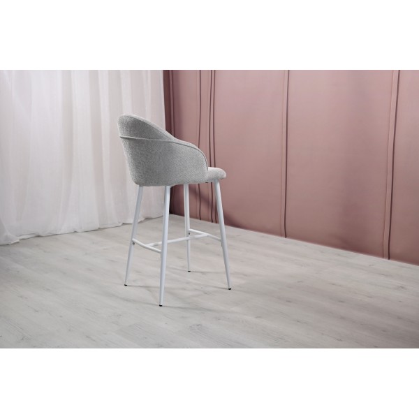 Напівбарний стілець B-236 оксфорд + білий