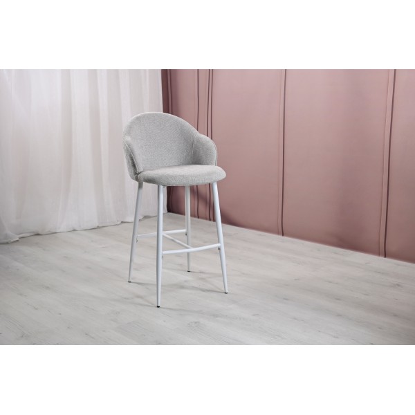 Напівбарний стілець B-236 оксфорд + білий