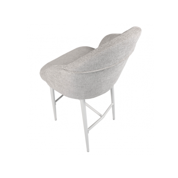 Напівбарний стілець B-236 оксфорд + білий