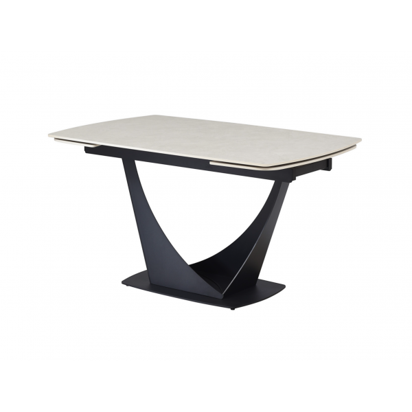 Керамічний стіл Еліо TML-990 крема делікато + чорний