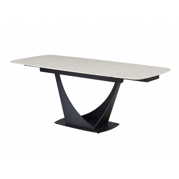 Керамічний стіл Еліо TML-990 крема делікато + чорний