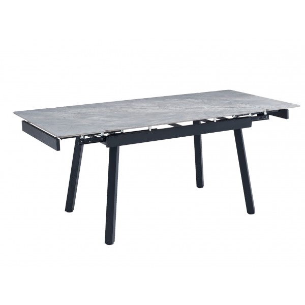 Керамічний стіл TM-88-1 ребекка грей + чорний