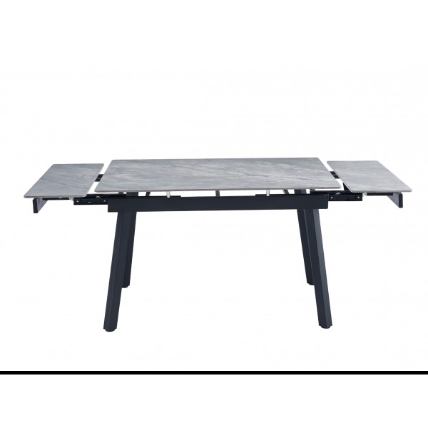 Керамічний стіл TM-88-1 ребекка грей + чорний