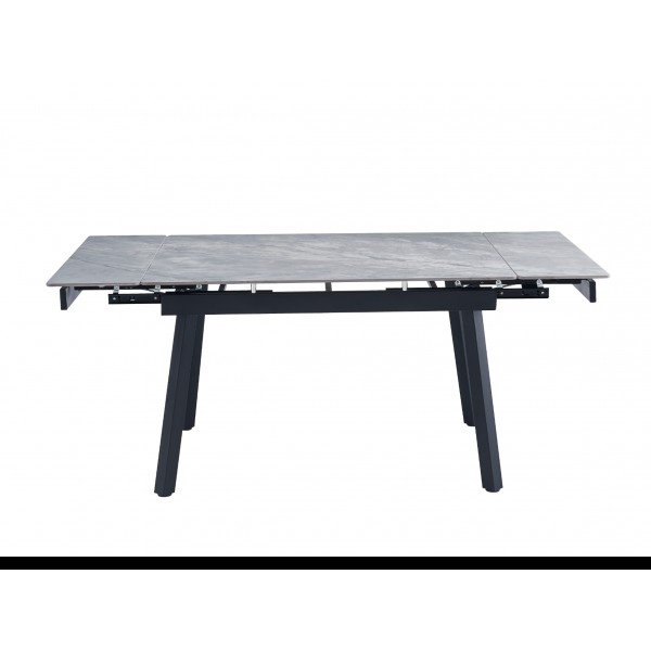 Керамічний стіл TM-88-1 ребекка грей + чорний