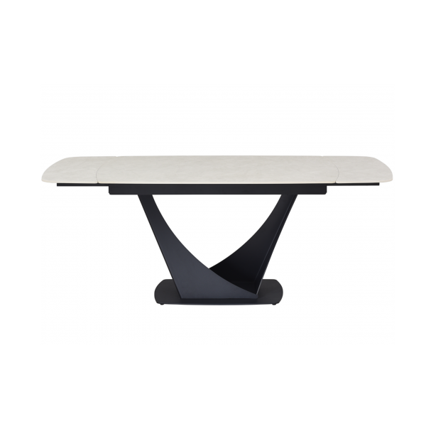 Керамічний стіл Еліо TML-990 крема делікато + чорний