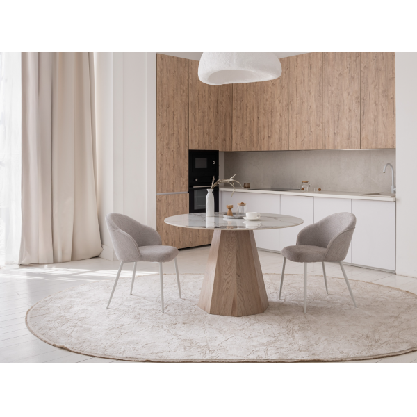 Керамічний стіл Квінто TM-300 голден сенд + дуб