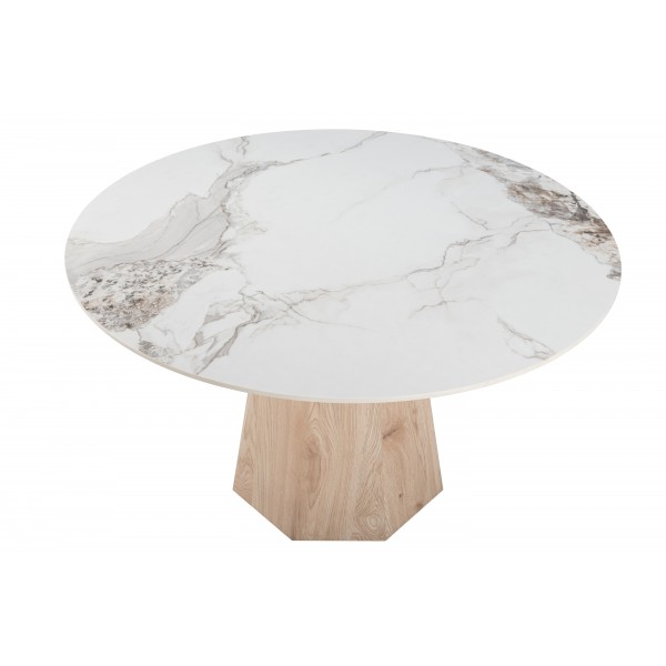 Керамічний стіл Квінто TM-300 голден сенд + дуб