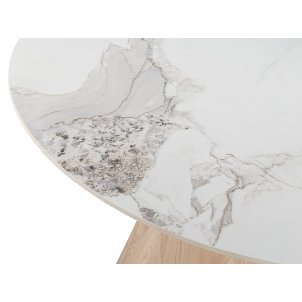 Керамічний стіл Квінто TM-300 голден сенд + дуб