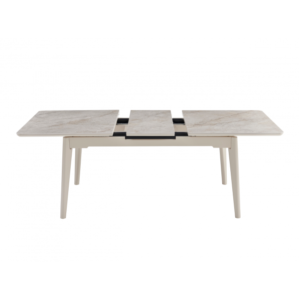 Керамічний стіл TM-125 містік грей + капучино