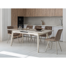 Керамічний стіл TM-125 містік грей + капучино