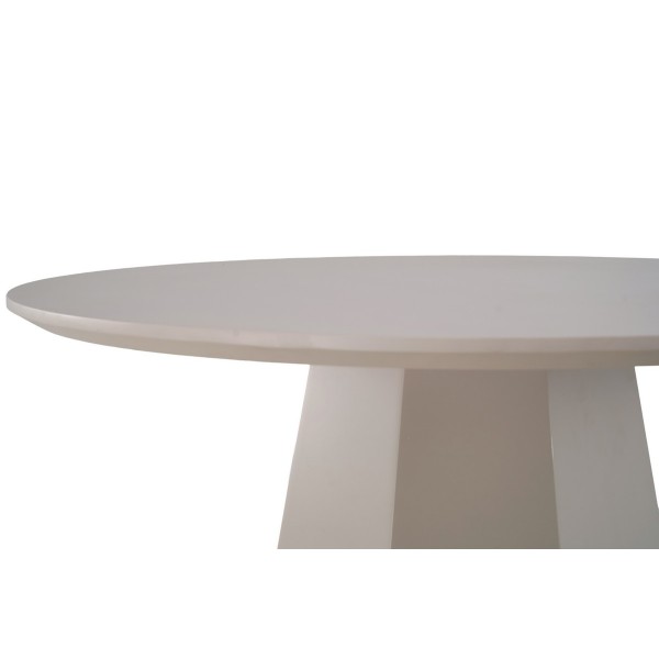 Стіл круглий поліуретановий МДФ TM-200-1 теплий пісок