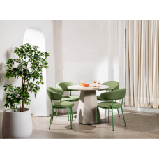 Стіл круглий поліуретановий МДФ TM-200-1 теплий пісок