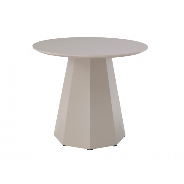 Стіл круглий поліуретановий МДФ TM-200-1 теплий пісок