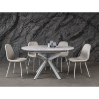 Керамічний стіл Офелія TML-1250 калакатта крістал + білий