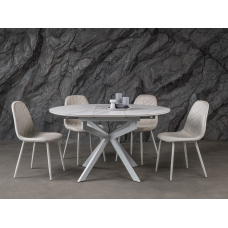 Керамічний стіл Офелія TML-1250 калакатта крістал + білий