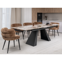 Керамічний стіл Чезаре TML-1100 патагонія + чорний