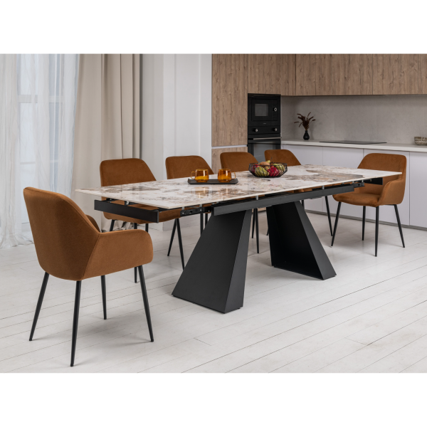 Керамічний стіл Чезаре TML-1100 патагонія + чорний