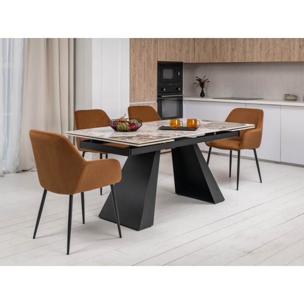 Керамічний стіл Чезаре TML-1100 патагонія + чорний