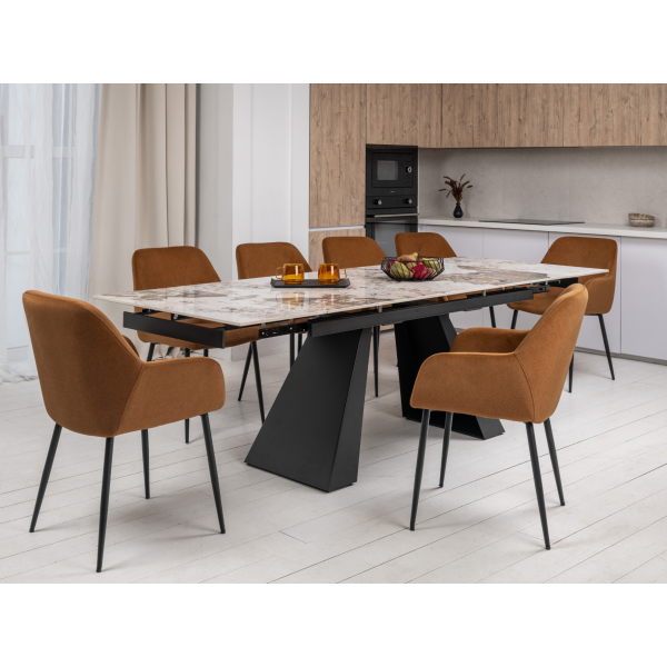 Керамічний стіл Чезаре TML-1100 патагонія + чорний