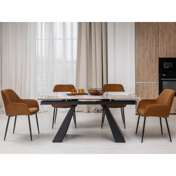 Керамічний стіл Чезаре TML-1100 патагонія + чорний