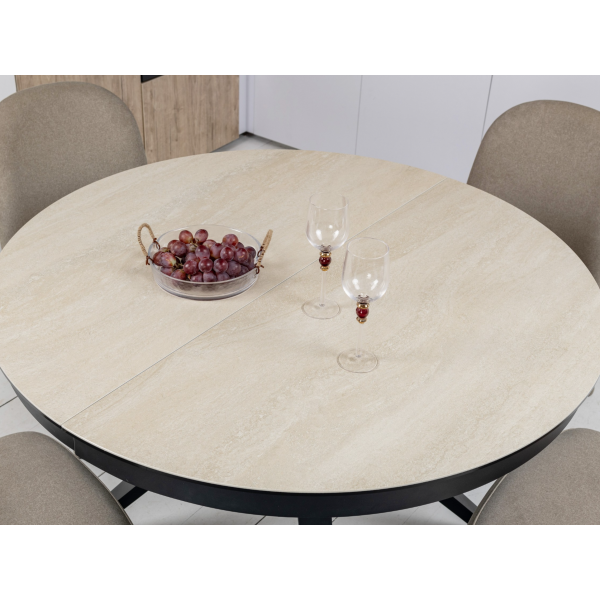 Керамічний стіл Ноемі TML-996 вествуд + чорний