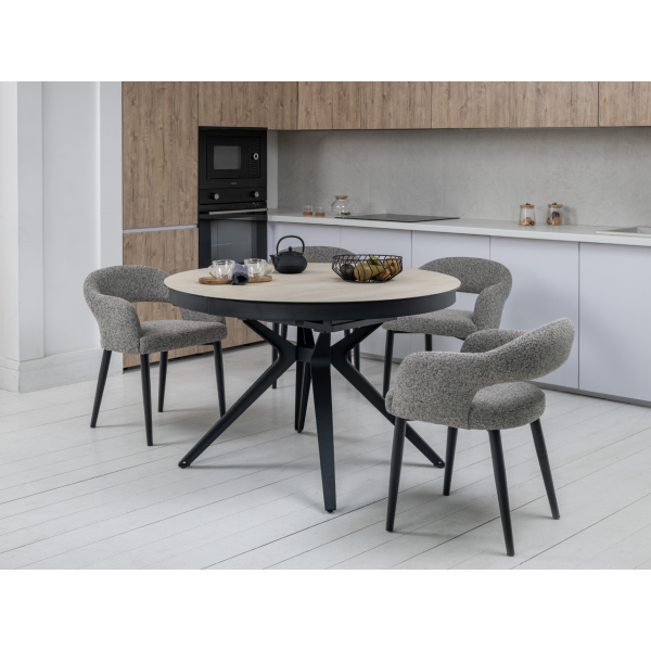 Керамічний стіл Ноемі TML-996 вествуд + чорний