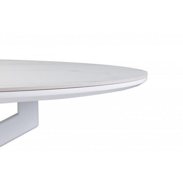 Керамічний стіл Офелія TML-1250 калакатта крістал + білий