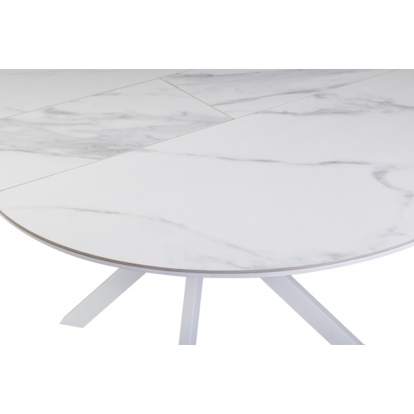 Керамічний стіл Офелія TML-1250 калакатта крістал + білий