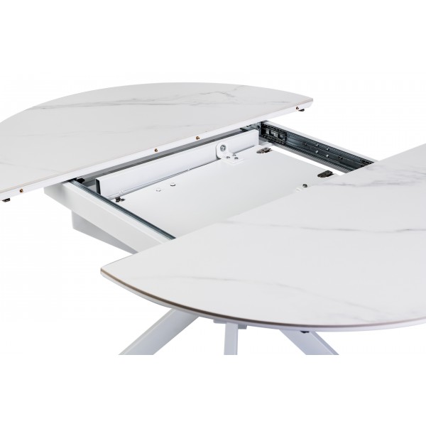 Керамічний стіл Офелія TML-1250 калакатта крістал + білий