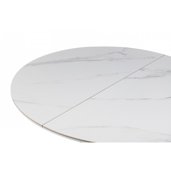 Керамічний стіл Офелія TML-1250 калакатта крістал + білий