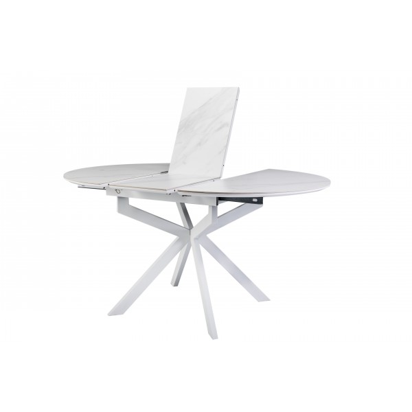 Керамічний стіл Офелія TML-1250 калакатта крістал + білий