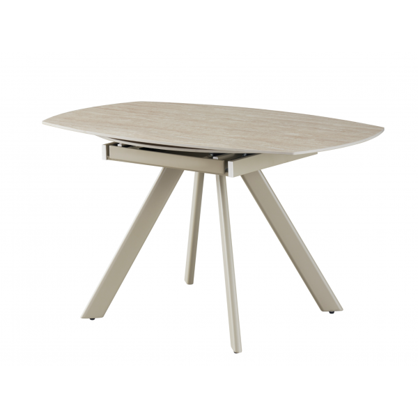 Керамічний стіл Сієна TML-1240 римський траветрін + капучино