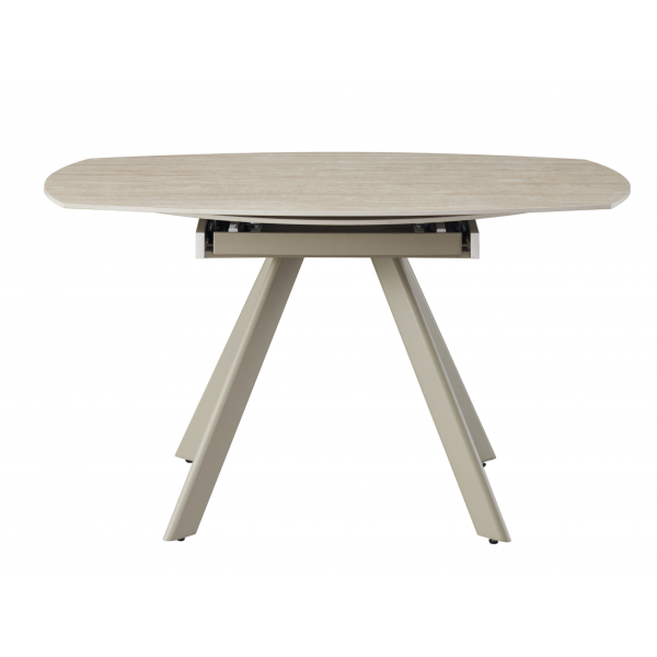 Керамічний стіл Сієна TML-1240 римський траветрін + капучино